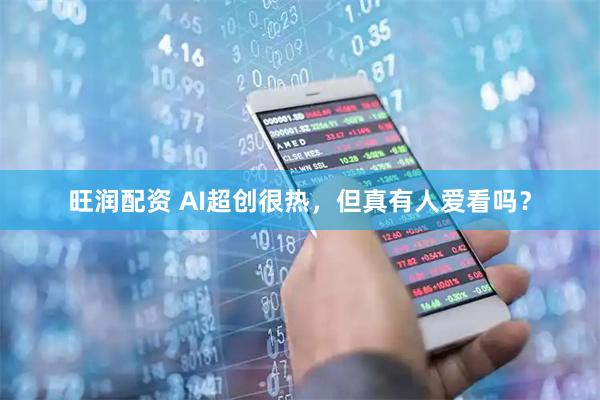旺润配资 AI超创很热，但真有人爱看吗？