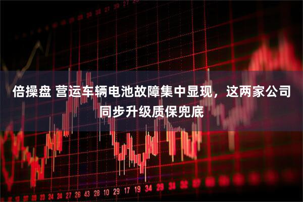 倍操盘 营运车辆电池故障集中显现，这两家公司同步升级质保兜底